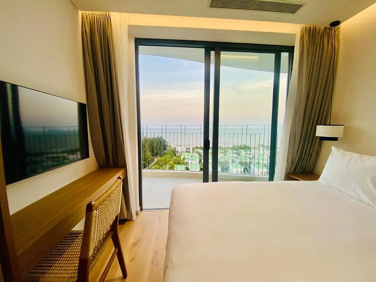 Coastal Apt Panoramic Oceanview Free Swimmingpool ホイアン 0*,