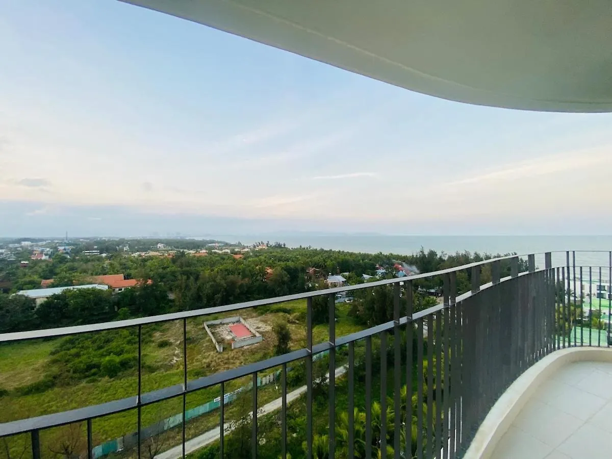 アパート Coastal Apt Panoramic Oceanview Free Swimmingpool ホイアン