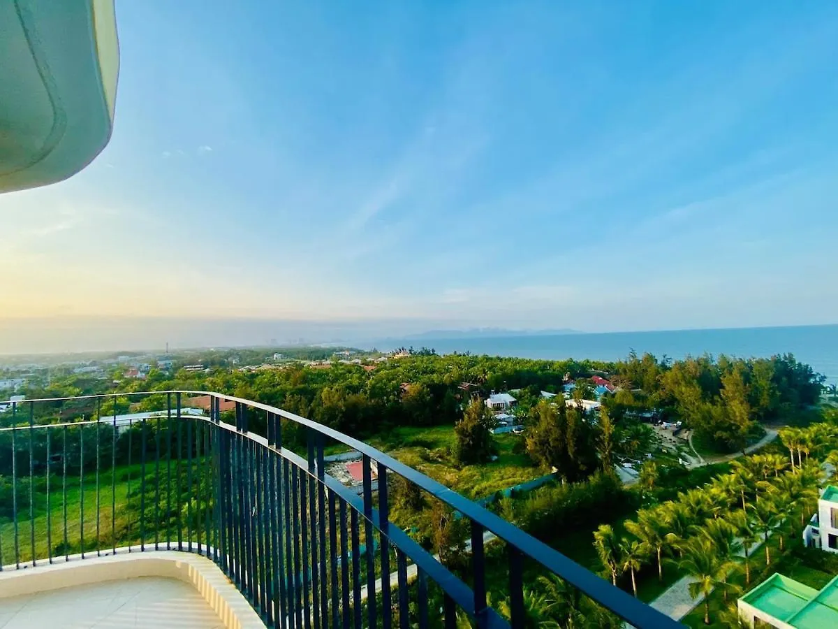 Coastal Apt Panoramic Oceanview Free Swimmingpool ホイアン アパート
